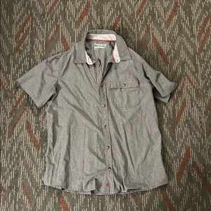 Men's Gray Short Sleeve Shirt